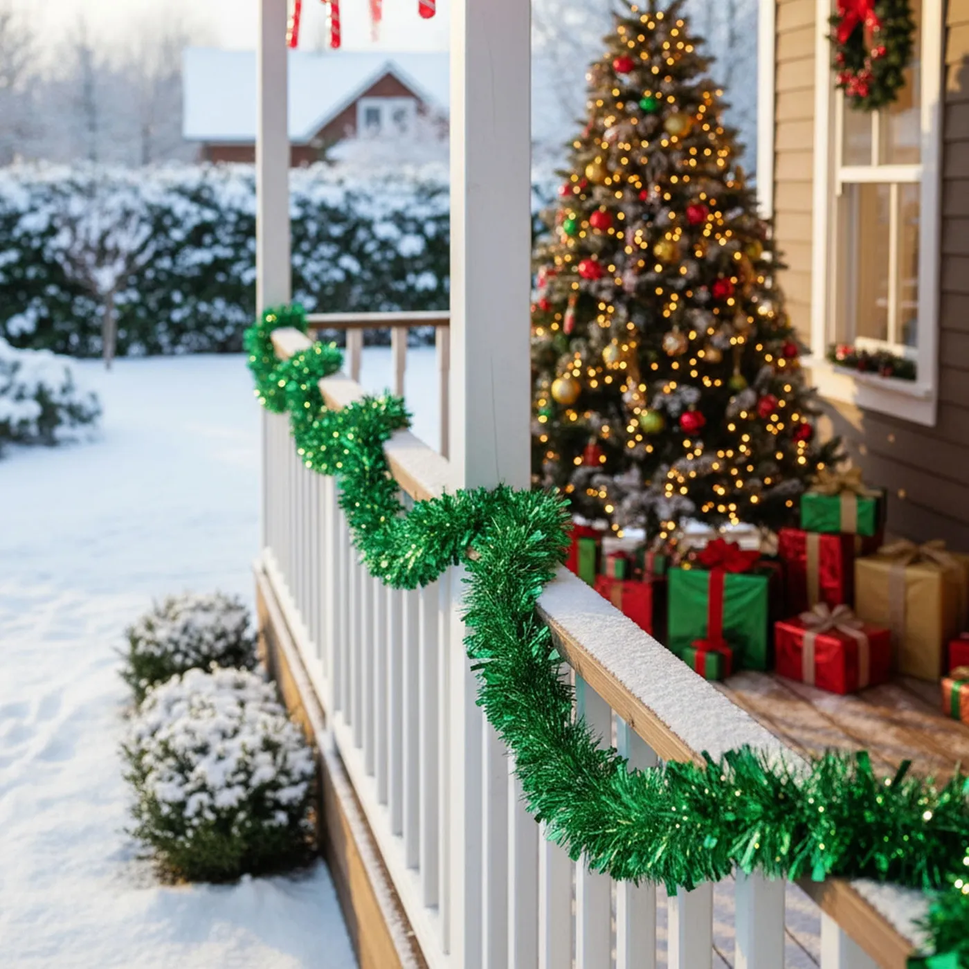 Vacemry Christmas Tinsel Garland 78.7 In Metallic Hanging Tinsels Garland, Xmas Holiday Shiny Tinsel Ribbon Streamers for Christmas Tree Fireplace Mantel Home Party Wall Decor - Walmart.ca