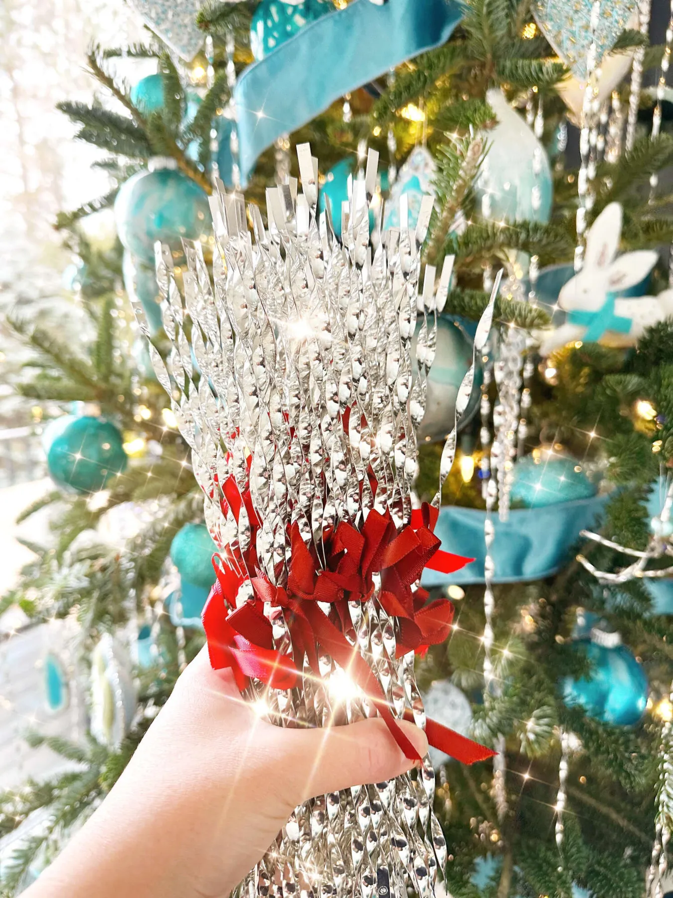 Victorian Tin Tinsel Christmas Tree Decoration | Dans le Lakehouse