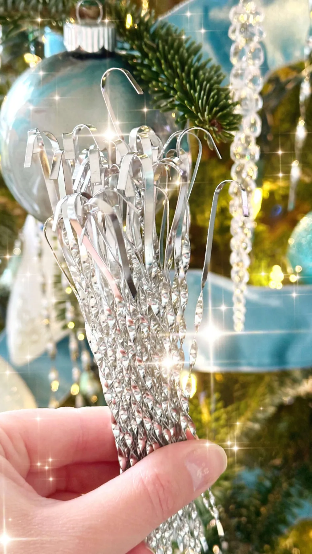 Victorian Tin Tinsel Christmas Tree Decoration | Dans le Lakehouse