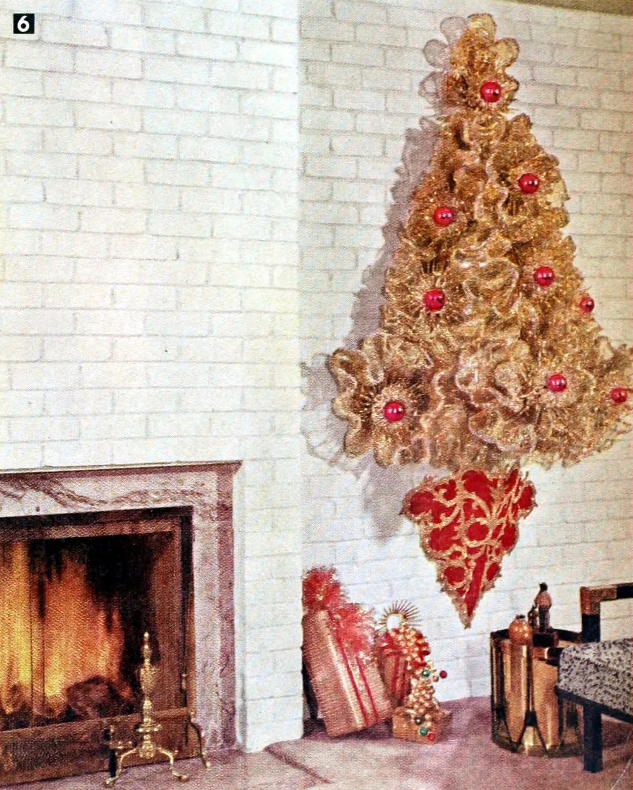 Vintage 1950 Christmas Decor These 26 Christmas Wall Decorations From The 1950s Have A Bold Mid Century Modern Vibe Click Americana
