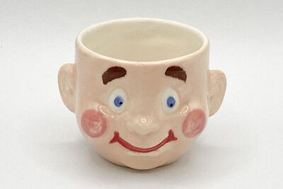 Vintage 3 inch Creepy Ceramic Baby Doll Head Planter / Hand Painted & Numbered | eBay UK