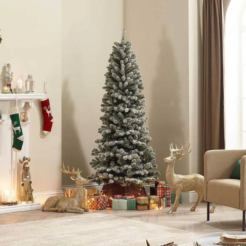 Vixen Balsam Fir Slim Frosted Christmas Tree - 7ft - Marketplace MARTIYE