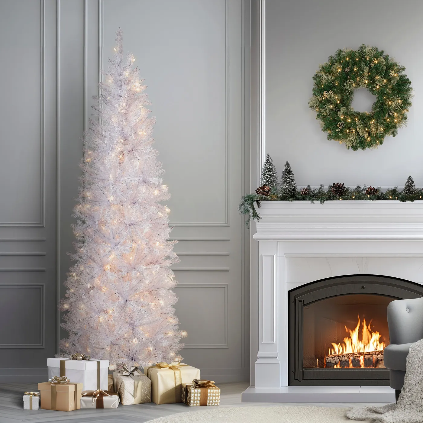 White Artificial Christmas Trees · National Tree Company