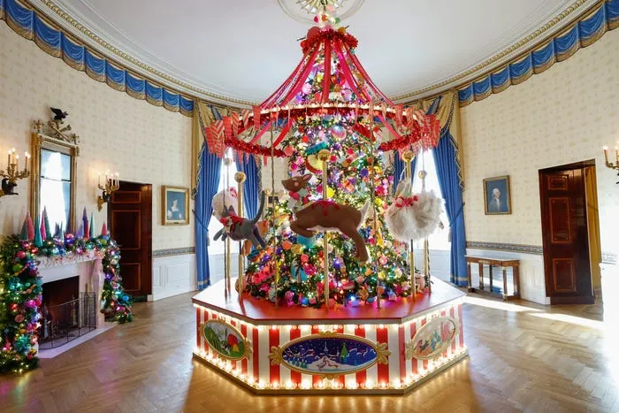 White House 2024 Christmas decorations by Glitterville of Knoxville