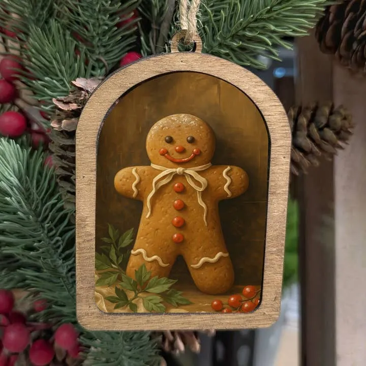 Wholesale Canvas Arch Ornament Gingerbread Man for your store - Faire