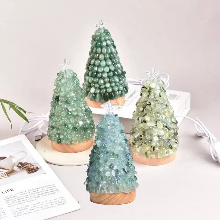 Wholesale Crystal Christmas Tree Lamp – 6.5 Inch (Multi-Color Light) for  your store - Faire