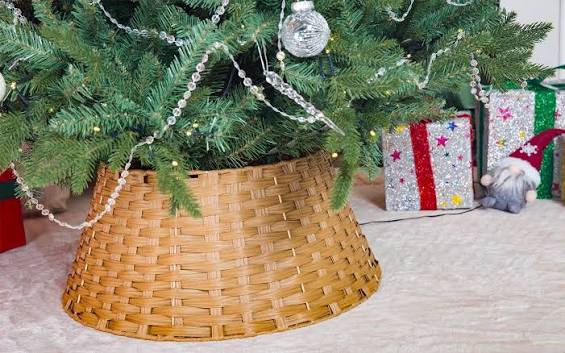 Wicker Tree Collar Christmas Christmas Tree Stands Skirts Rattan Christmas  Tree Skirts: Style, Function, And Selection