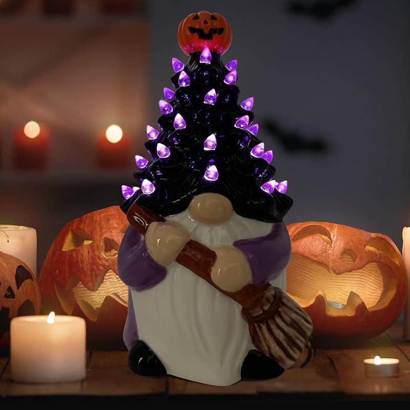 Witch Decor Indoors Indoor Halloween Decorations, Rustic Fall Decor Potted Witch Hat Centerpiece, Mini Witch Halloween