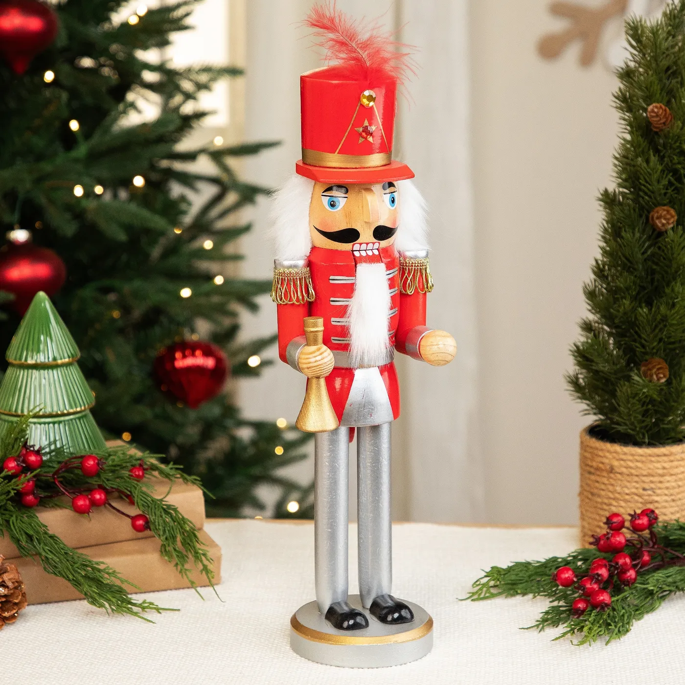 Wooden Nutcrackers Christmas Hollywood Decorative Nutcrackers Hollywood  Inch Wooden Nutcracker King