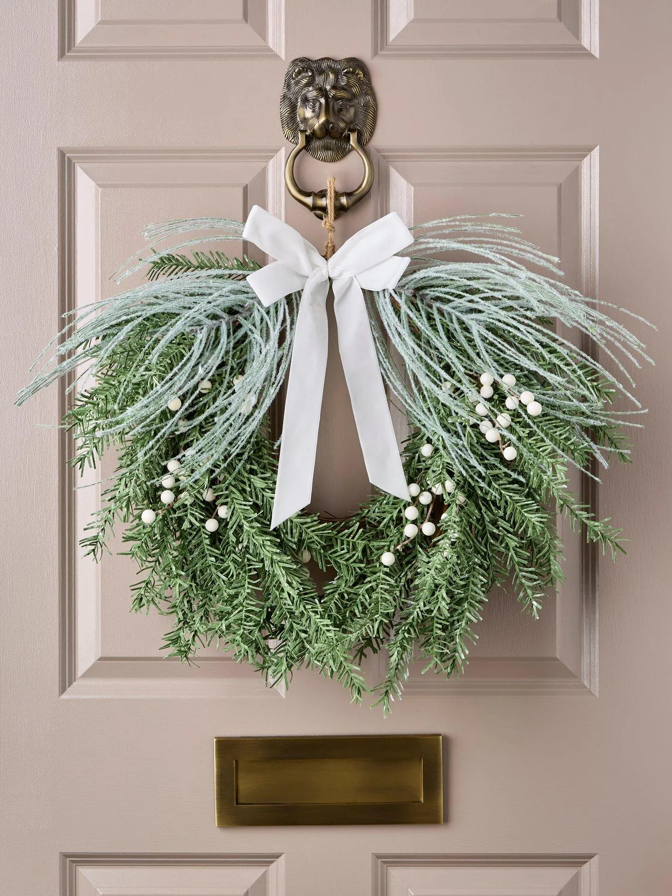 Wreaths & Garlands | Scottish Everlastings | White | Christmas Decorations | Home & Garden | Very